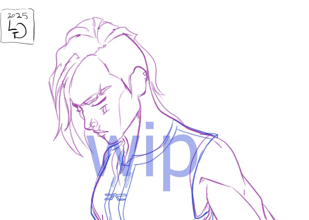 sketch of vi looking down