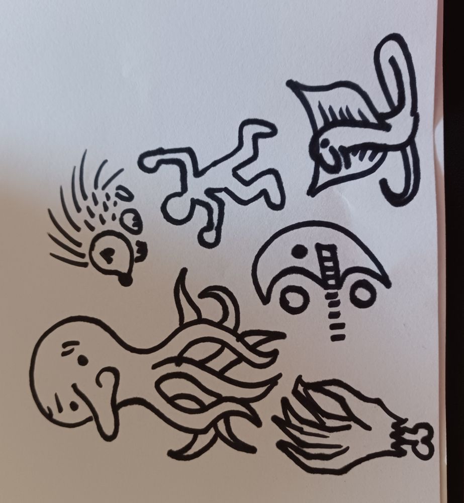 A bunch of weird little guys