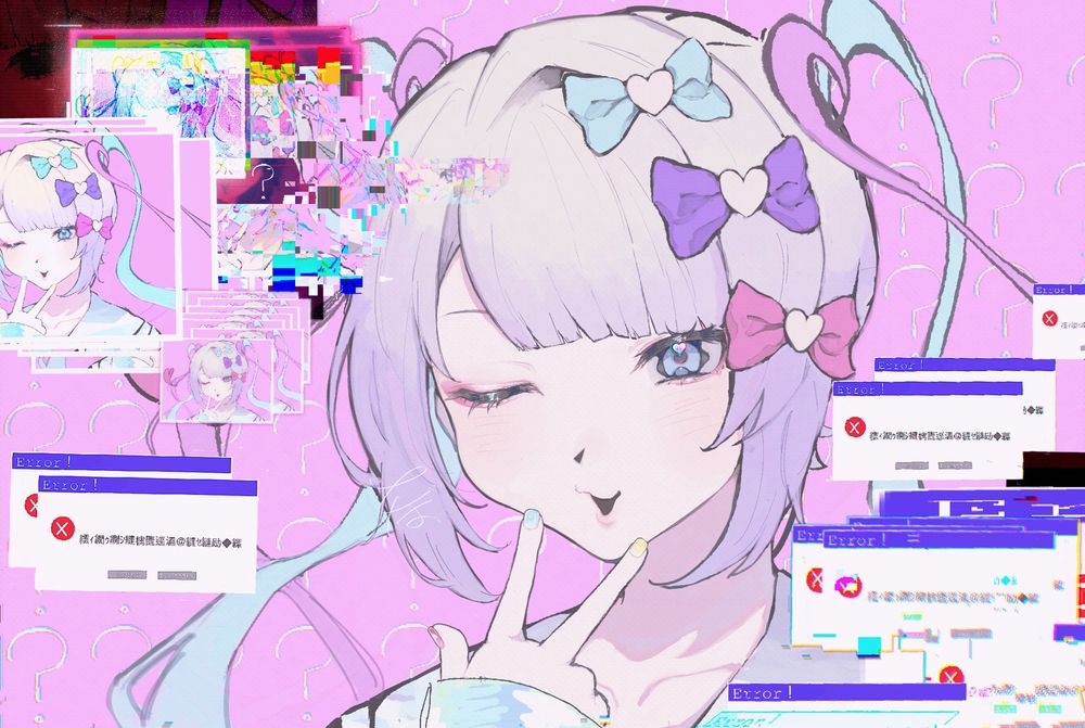 過去絵のリメイクです😽🎶