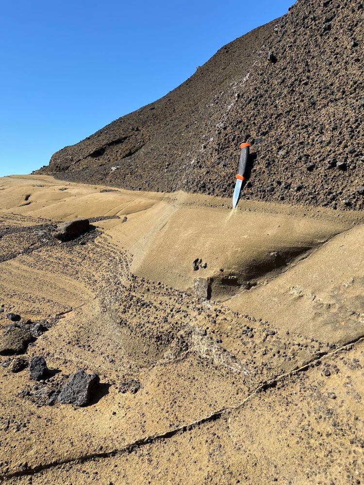 Incredible hyaloclastite deposits produced by an eruption under an ice sheet.