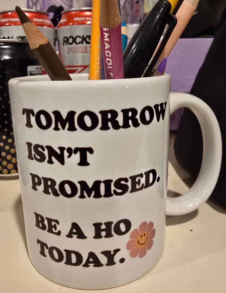 Tomorrow isn't promised be a ho today