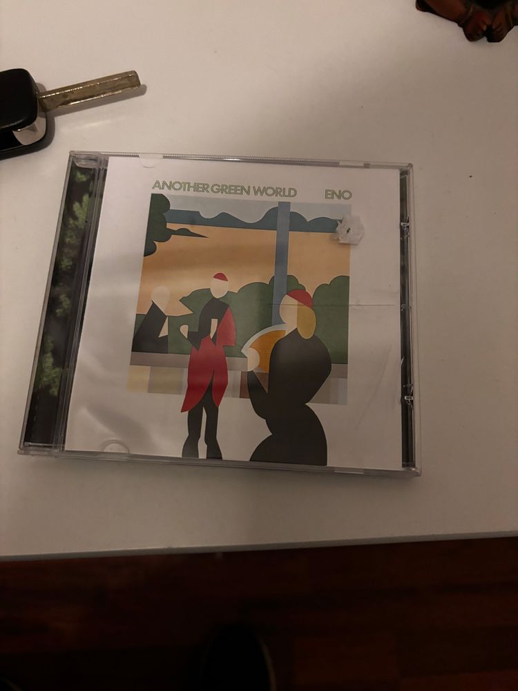 Cd case of Brian Eno’s Another Green World album 