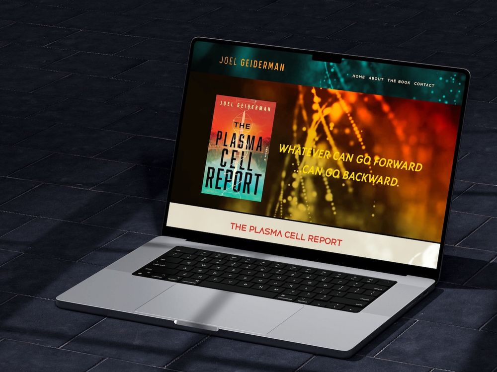 Image of a laptop computer with a website displayed on it.
