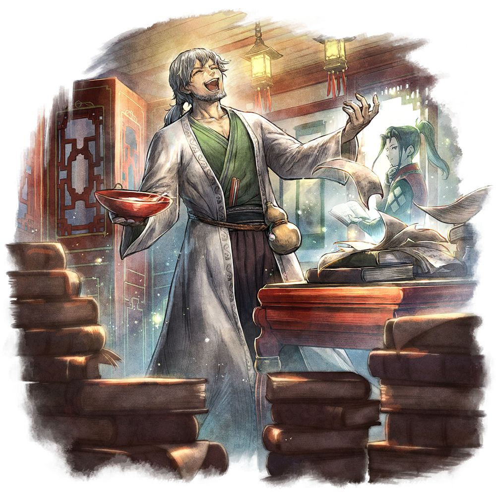 Splash art for Kazan from Octopath Traveler: Champions of the Continent.