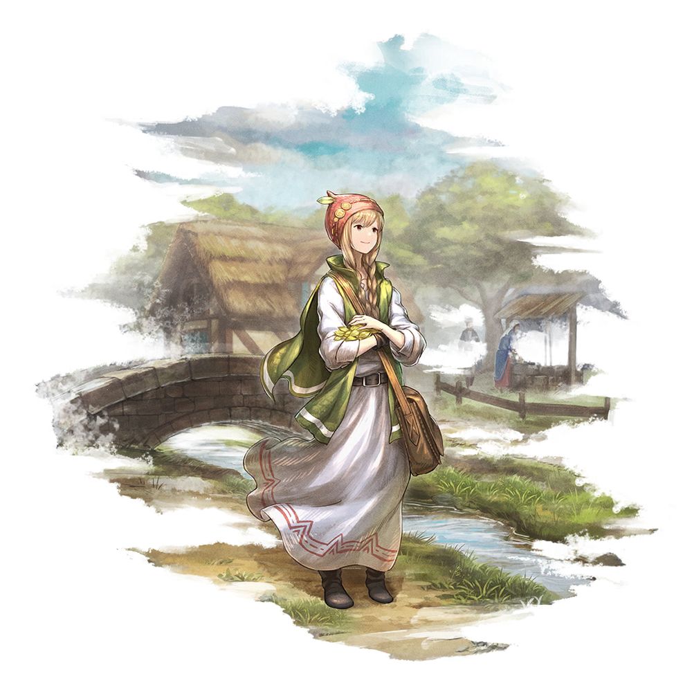 Splash art for Penny from Octopath Traveler: Champions of the Continent.