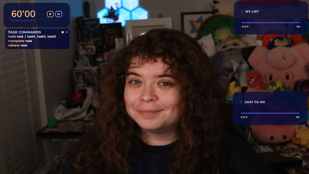 Kiwisnstars poses for a going live on twitch post. She's doing some coworking tonight on stream on twitch.tv/kiwisnstars