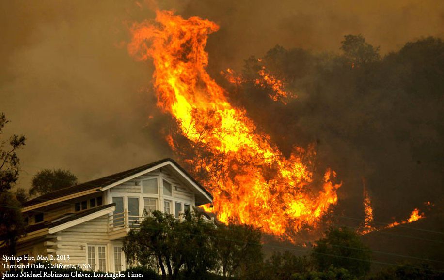 Springs Fire, May 2, 2013; Thousand Oaks, California, USA; photo Michael Robinson Chávez, Los Angeles Times