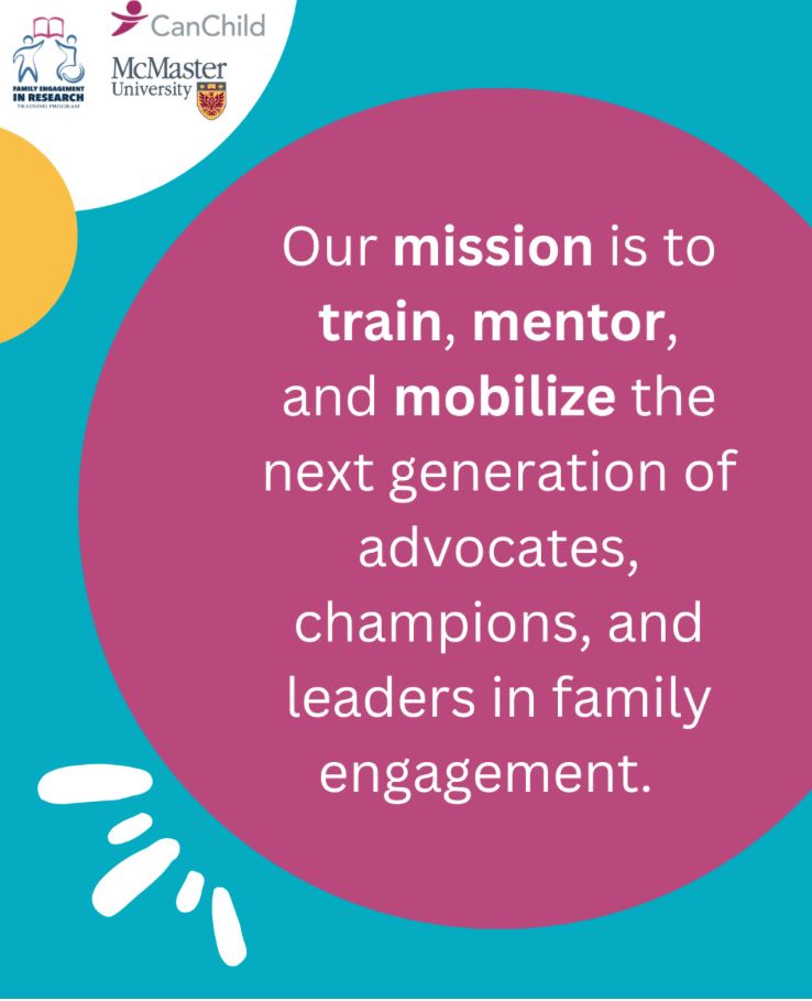 Our mission is to train, mentor, 
and mobilize the next generation of advocates, champions, and leaders in family engagement.  
