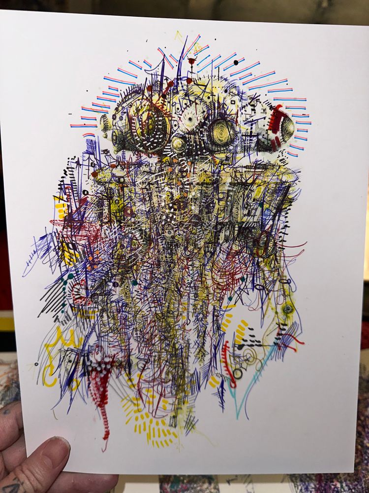 Painting, drawing, contemporary art, fine art Wash oil sticks paint marker makes media