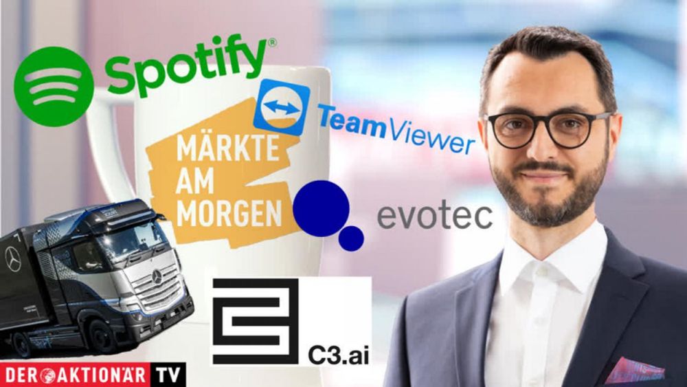 Märkte am Morgen: DAX leicht schwächer erwartet - Daimler Truck, Teamviewer, Ecotec, Encavis, Hypoport, Schott Pharma, HHLA, Spotify, C3.ai, Chargepoint