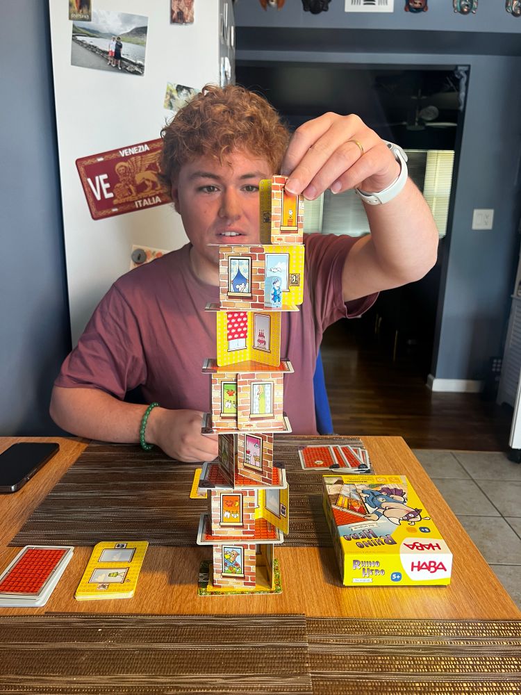 Nate building his apartment tower steadily.
