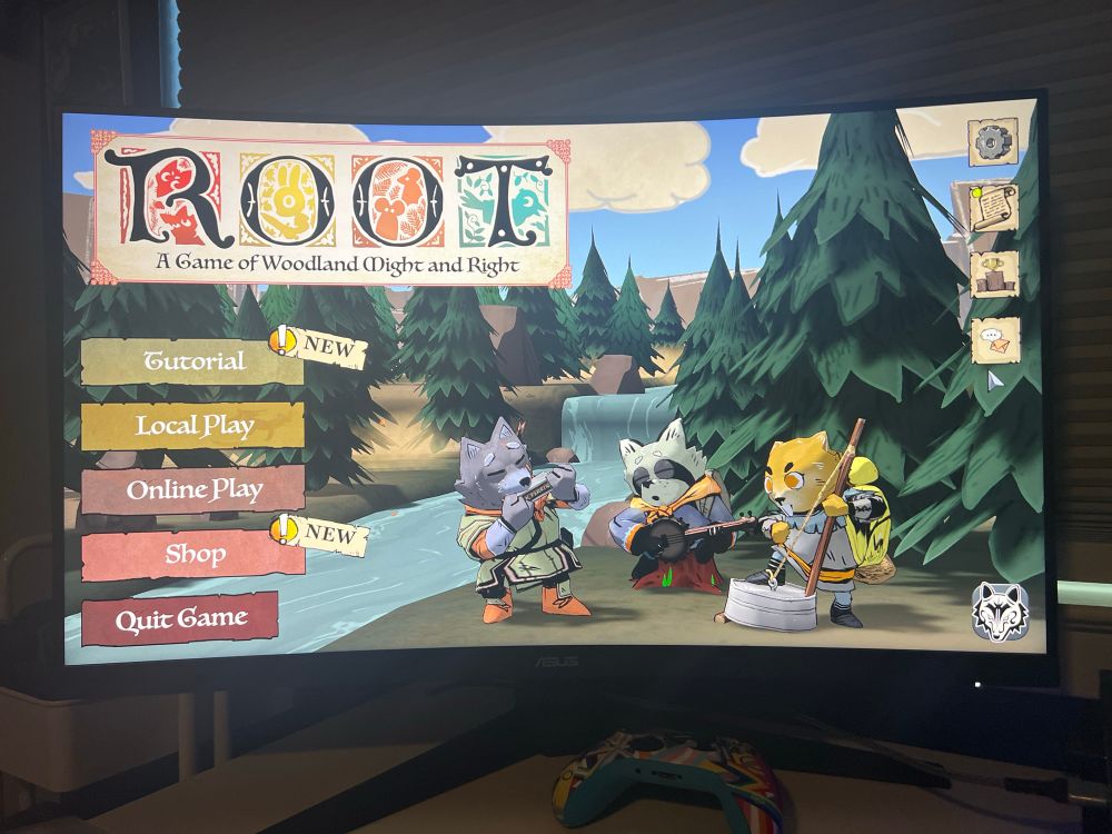 Root homescreen digitally on steam