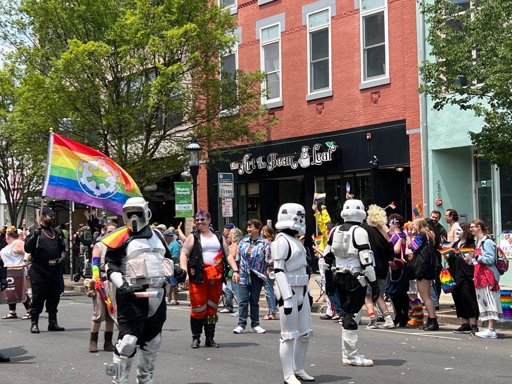 Storm troopers representing for Pride!