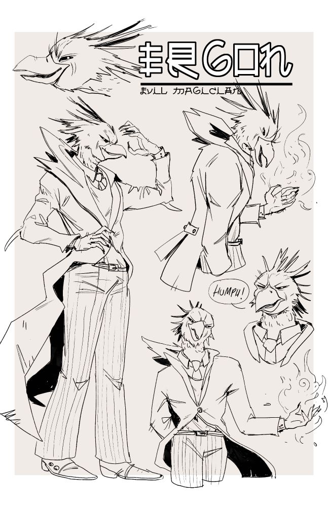 Art by Zoso97 of the anthro Harpy Eagle, Ergon. The primary antagonist of the Sylvia reboot webcomic.