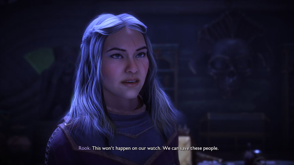 A screenshot of Dragon Age: The Veilguard, featuring Lumi Ingellvar.