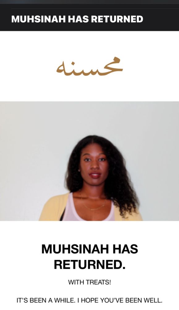 The fabulous Musinah returns!