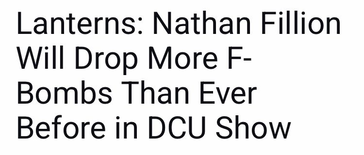 Lanterns: Nathan Fillion
Will Drop More F-Bombs Than Ever Before in DCU Show