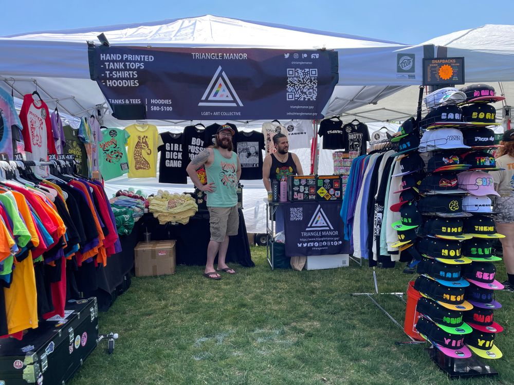 Triangle Manor booth at Rhode Island Pride