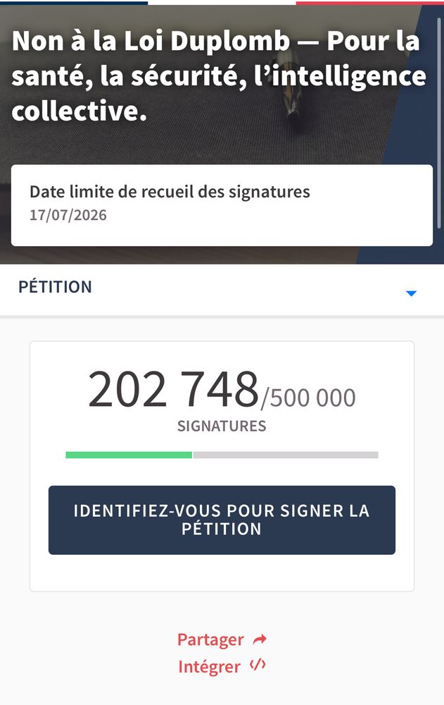 Compteur à 202k signatures