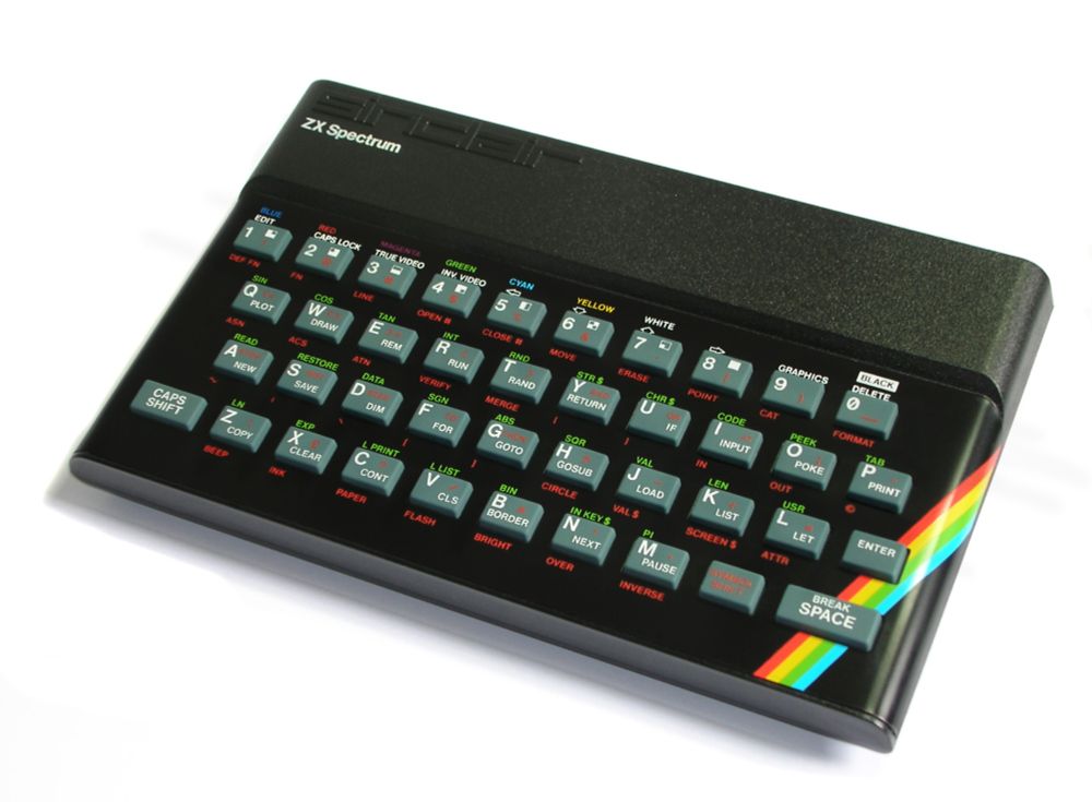 Picture of issue 2 Sinclair ZX Spectrum. 
