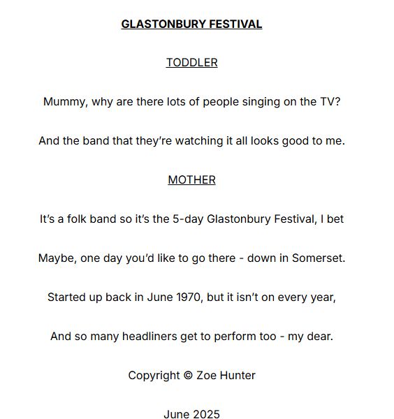 Glastonbury- A Poem by Zoe Hunter