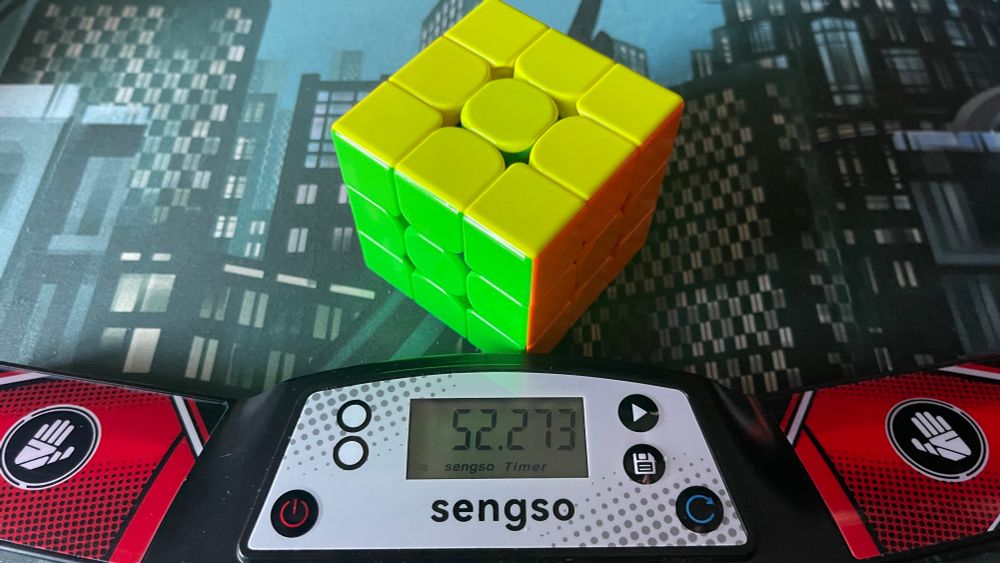 rubiks cube solve at 52.273 seconds