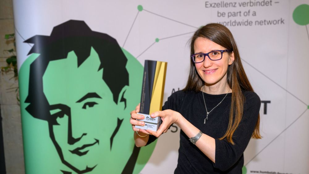 Sandra Wachter bei der Verleihung der Alexander von Humboldt-Professur