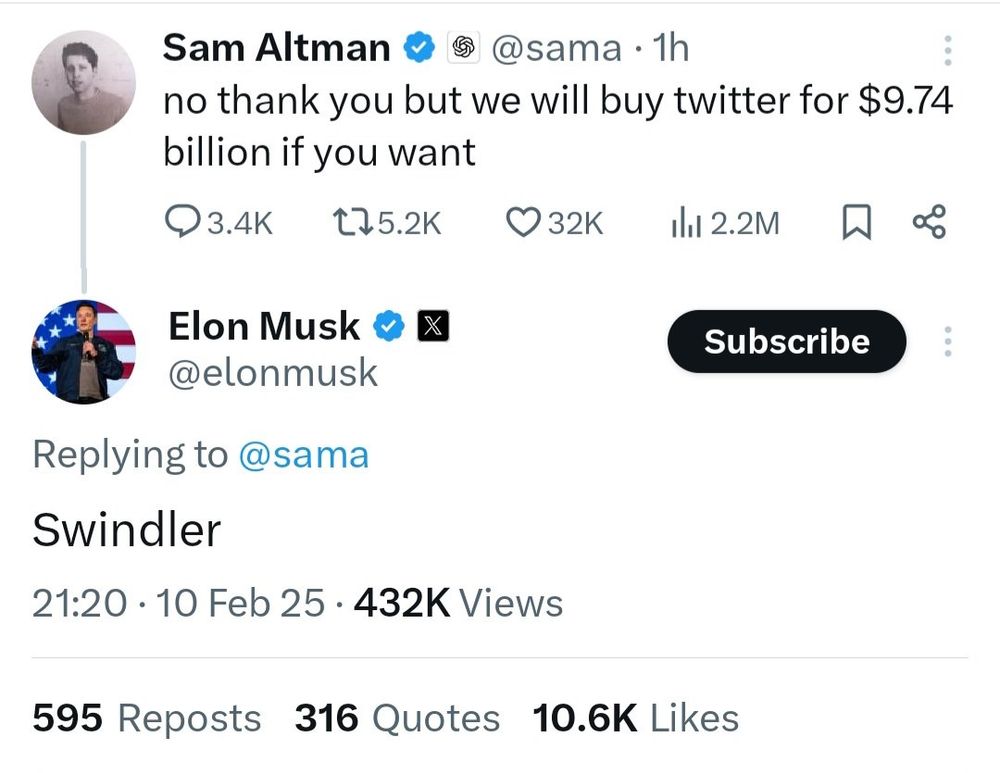 Musk having a tantrum online 