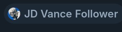 JD Vance Follower tag