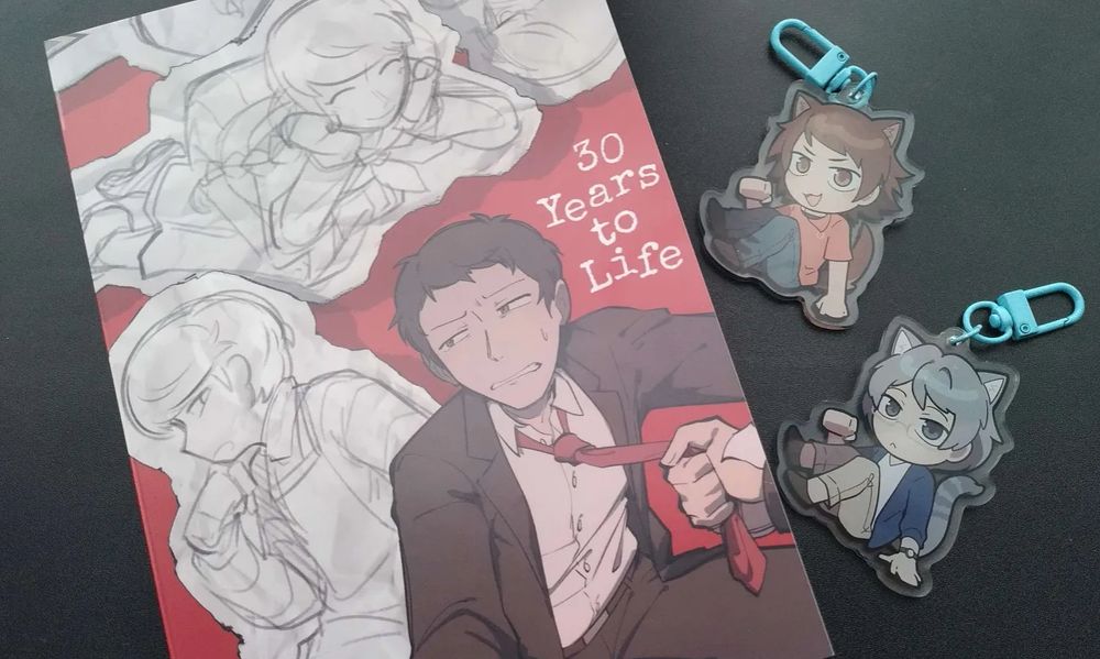 adashu book and daisei acrylic keychains