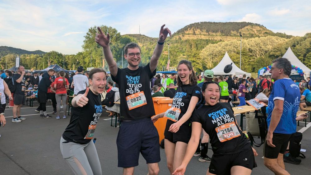 Group picture after finishing the run