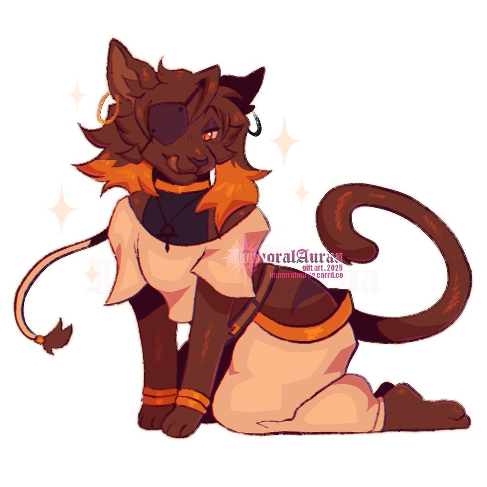 Chibi of the same feline, posing as flirty as ever!