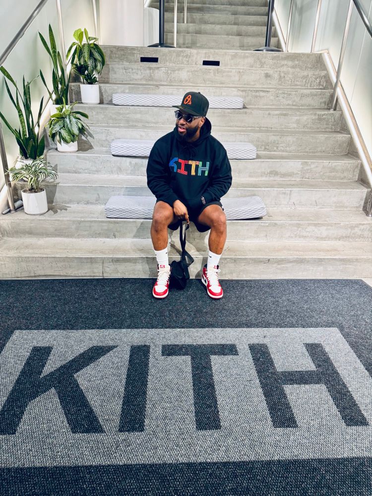 A Black Man at Kith - Los Angeles. 