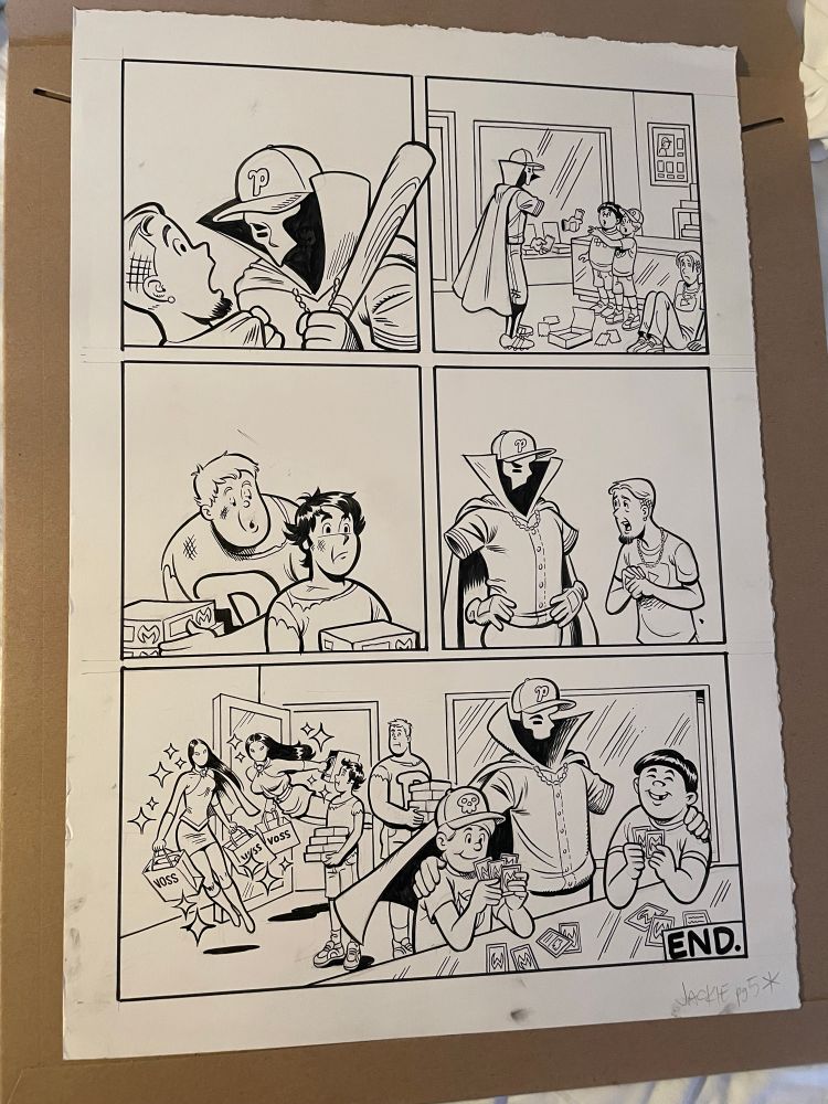 Santos Sisters Art page by Greg Petre 
