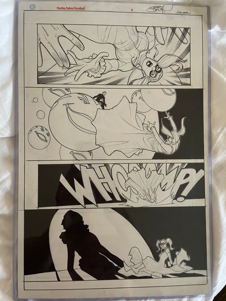 A Harley Quinn page by Terry Dodson