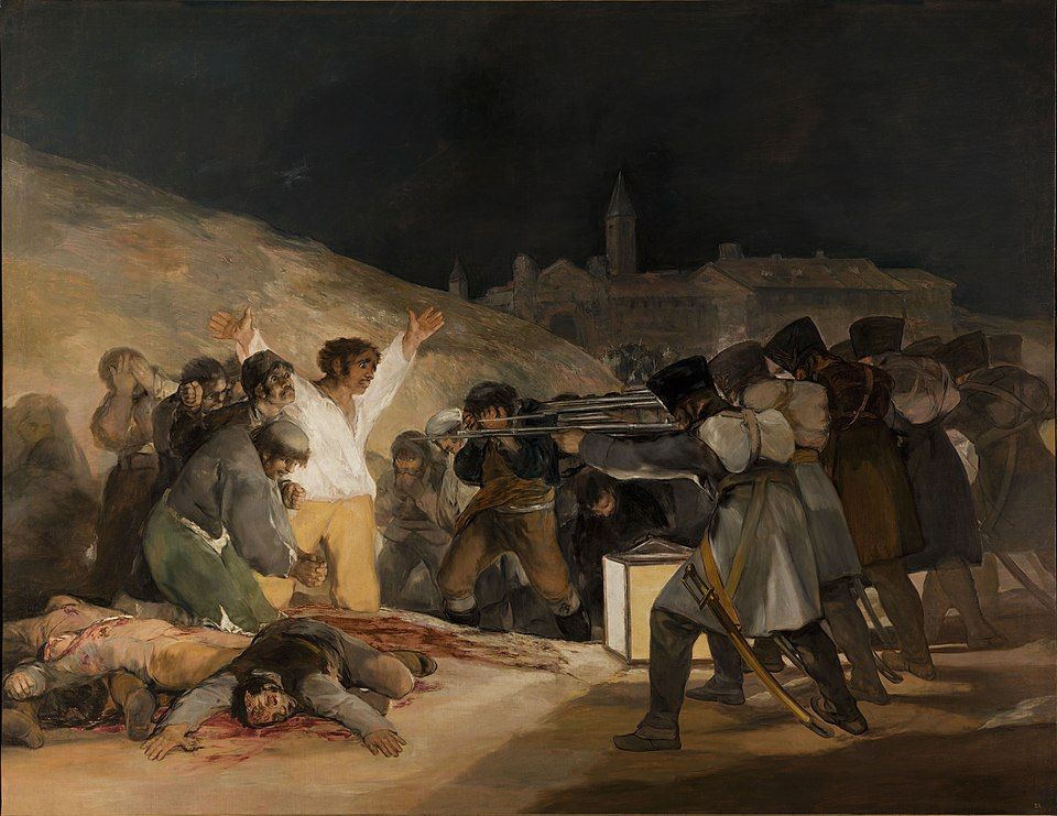 Los fusilamientos del 2 de mayo de goya.
