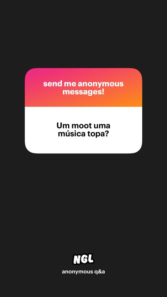 ngl: um moot uma música topa? 