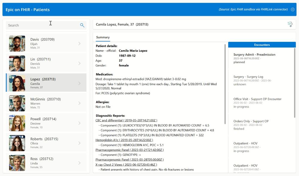 FHIRlink connector and Epic on FHIR for Power Platform development