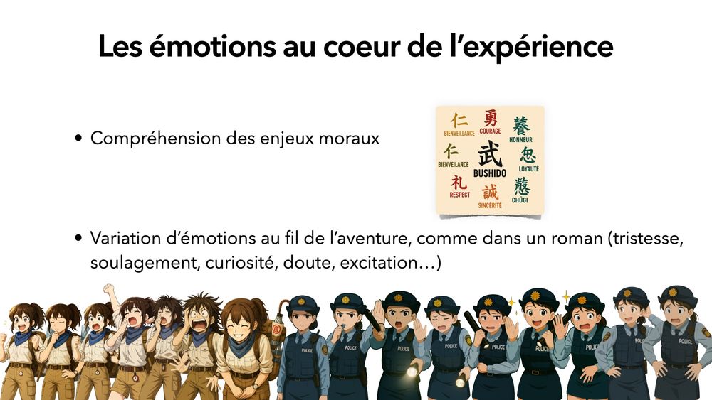 Les personnages, sources d'émotions variées