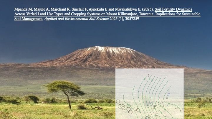 Mpanda M, et al (2025). Soil Fertility Dynamics Across Varied Land Use Types and Cropping Systems on Mount Kilimanjaro, Tanzania: Implications for Sustainable Soil Management. Applied and Environmental Soil Science 2025 (1), 3057259
