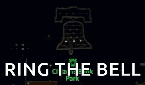 a citizen 's bank logo that says ring the bell on it