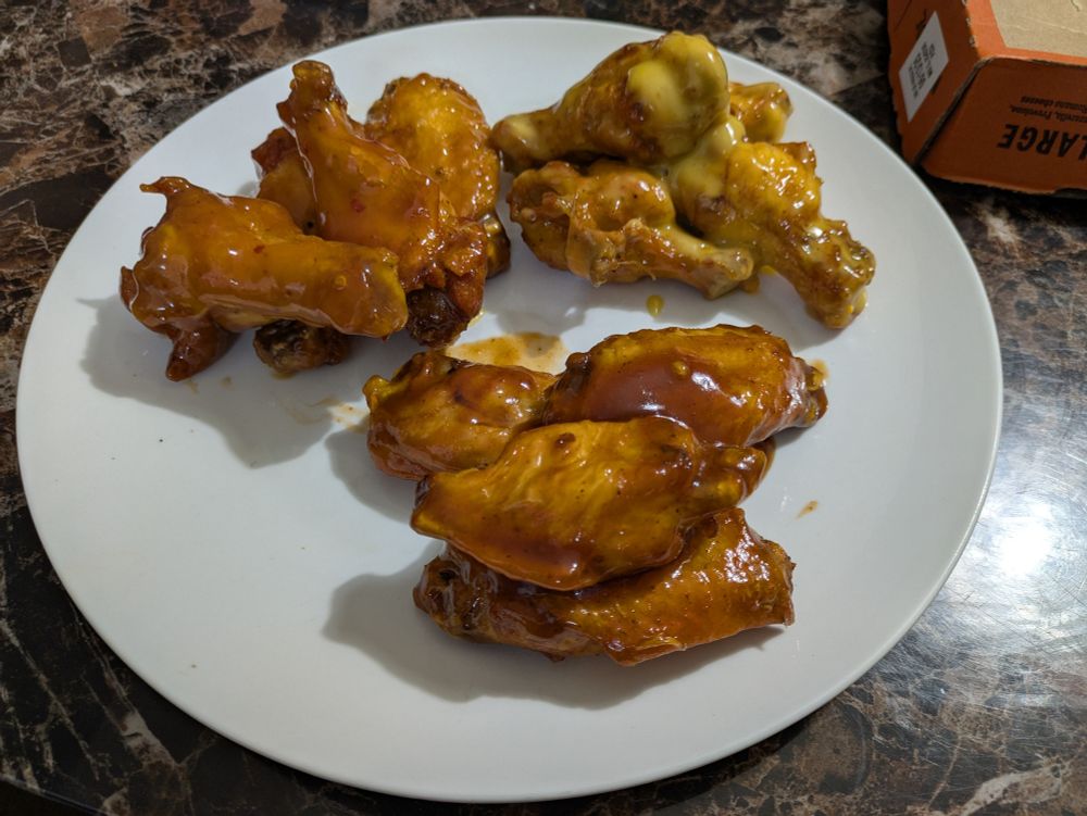 Top Left: Country Sweet Sauce (Mild)
Top Right: Honey Mustard
Bottom: Sweet & Spicy BBQ