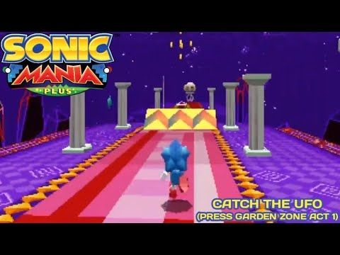 Sonic Mania Plus: Catch The UFO (Press Garden Zone Act 1)