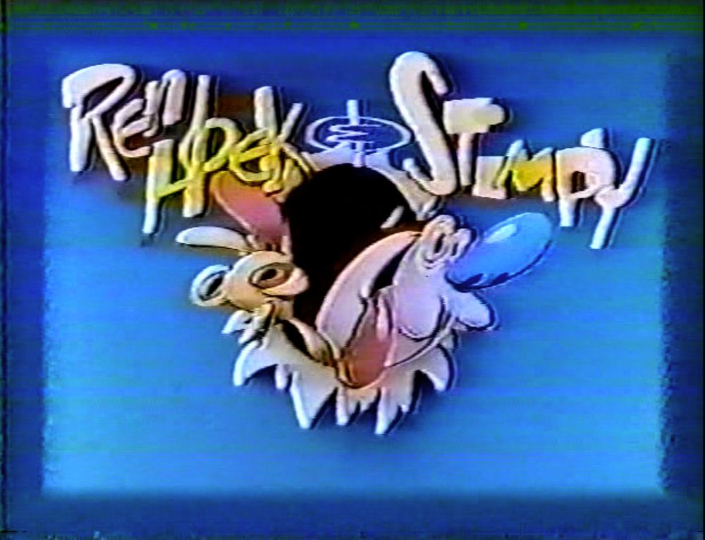 The original Ren Höek and Stimpy title card