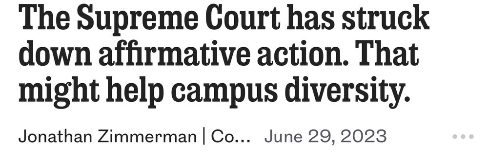 The Supreme Court has struck down affirmative action. That might help campus diversity.
Jonathan Zimmerman | Co... June 29, 2023