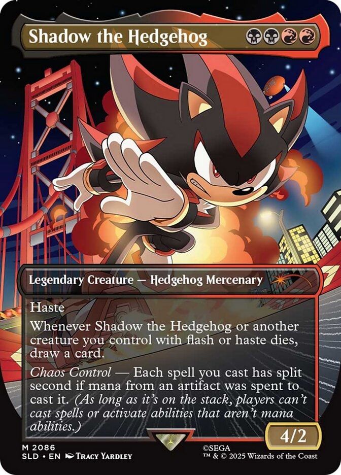 Shadow the Hedgehog MTG Card.