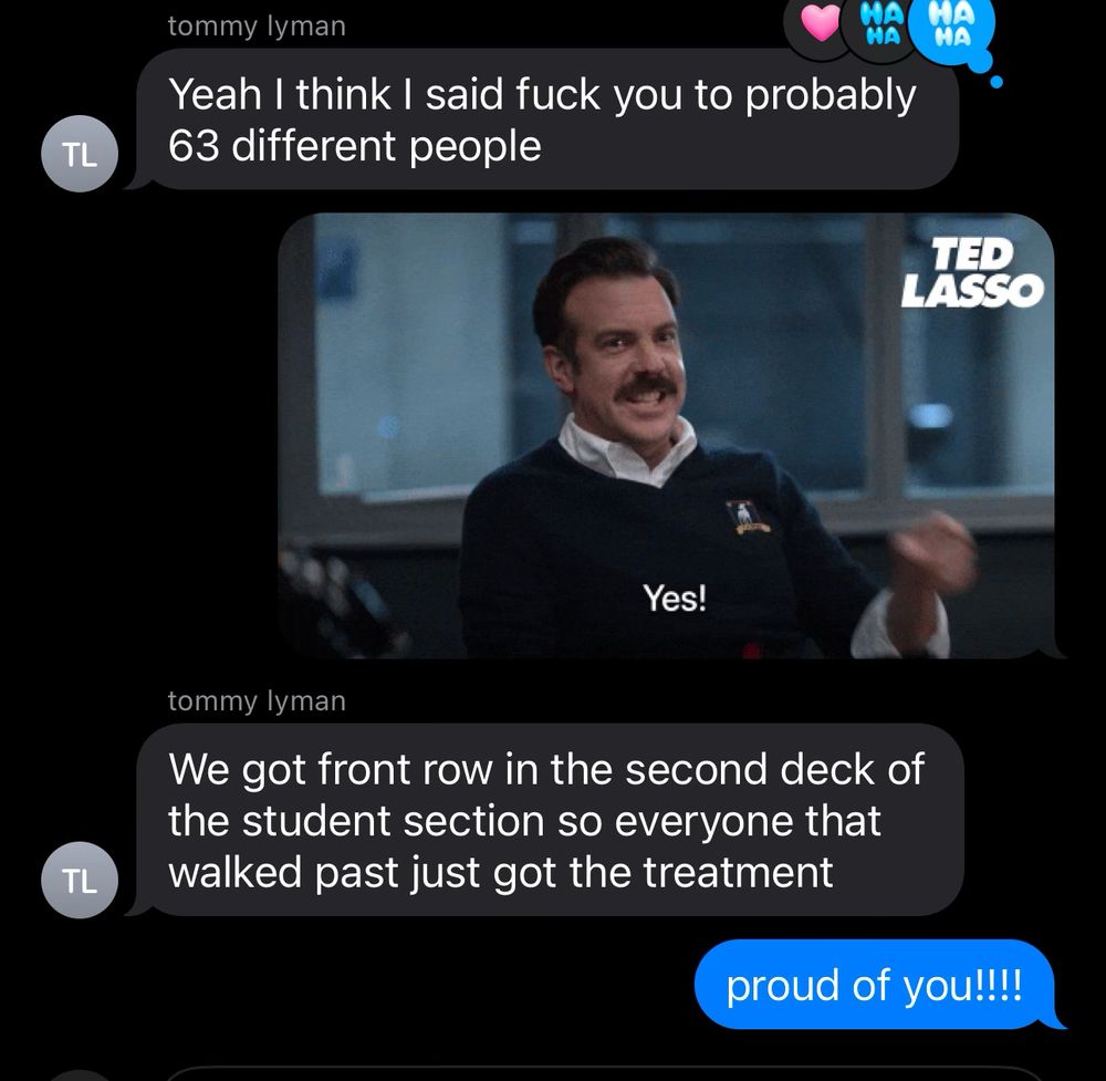 screen shot of cousin tommys assessment from camp randall 