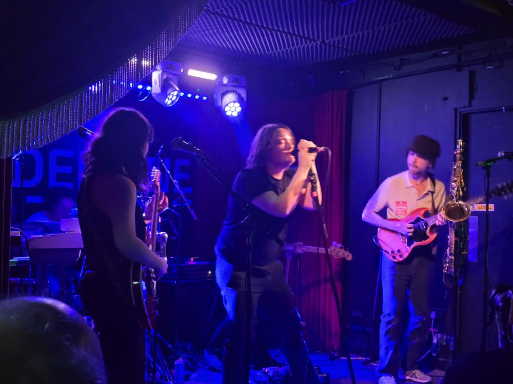 Personal Trainer (from the Netherlands). On stage in the Workman's Club.