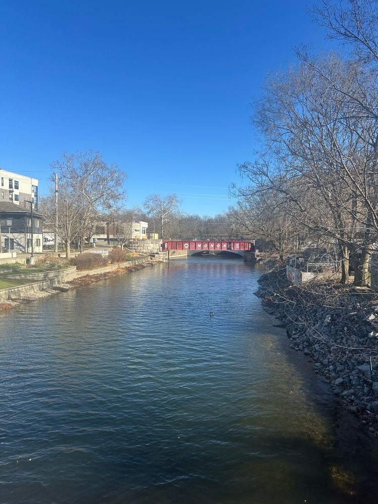 The canal on Broad Ripple, Indianapolis