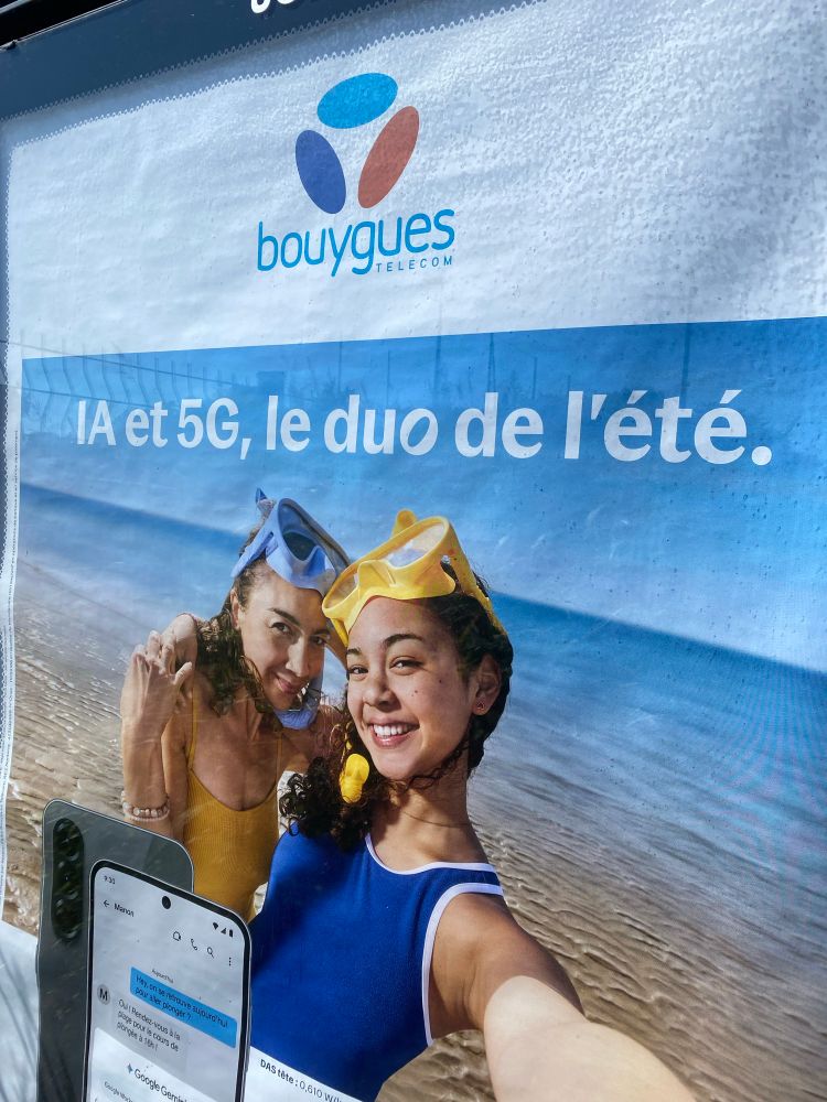 Pub bouygues telecom : « IA et 5G, le duo de l’été »